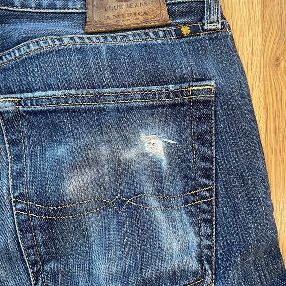 Lucky Brand 361 Vintage Straight Medium Wash Men's Classic Blue Jeans 34x34 - Picture 11 of 11